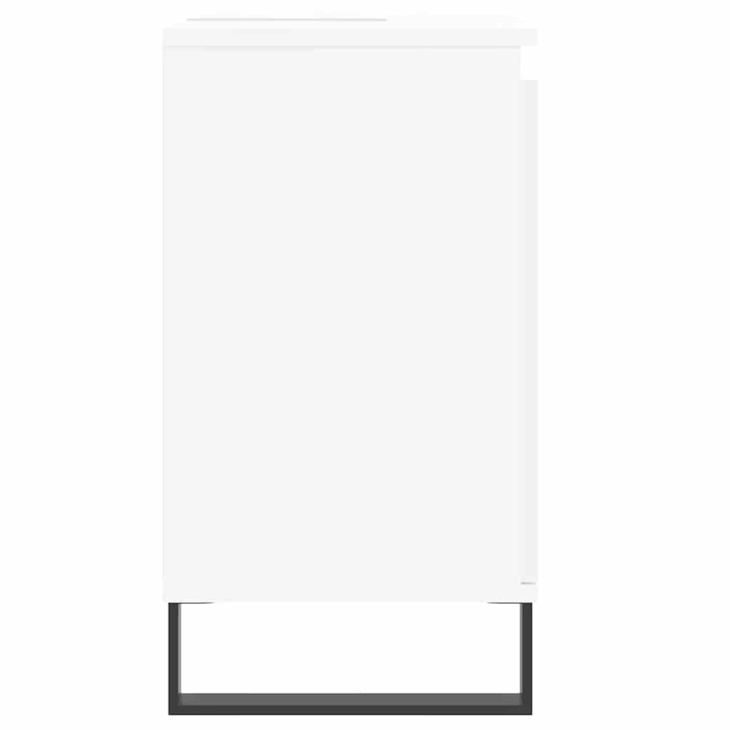 Bathroom Cabinet White 58x33x60 cm Wood Material