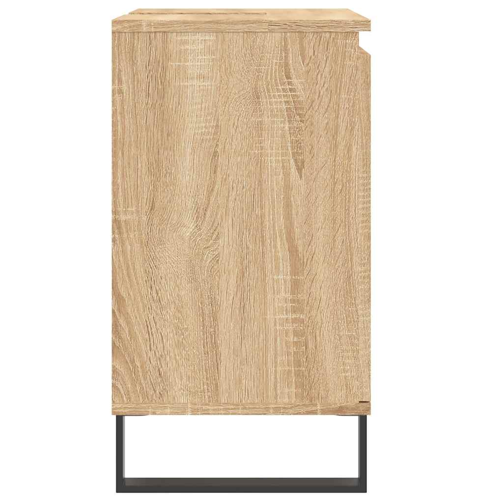 Bathroom Cabinet Sonoma Oak 58x33x60 cm Wood Material