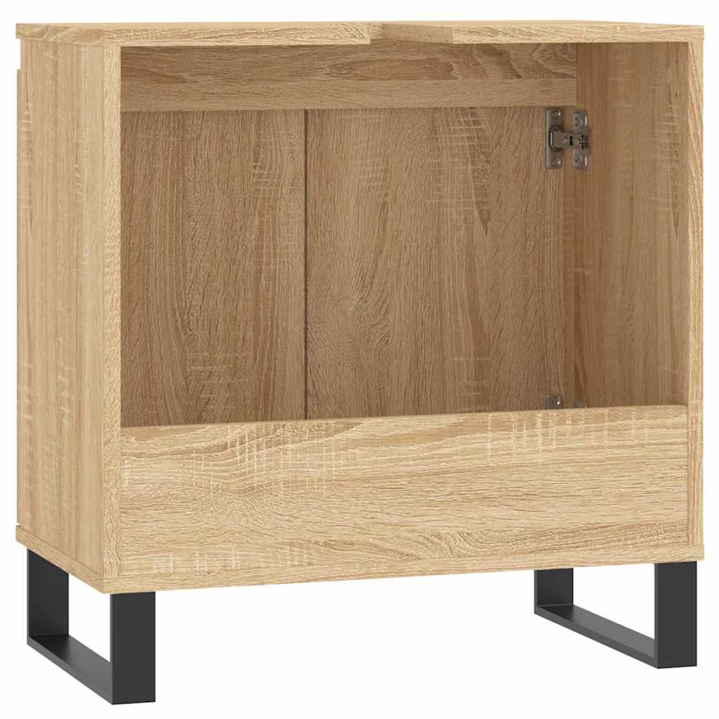 Bathroom Cabinet Sonoma Oak 58x33x60 cm Wood Material