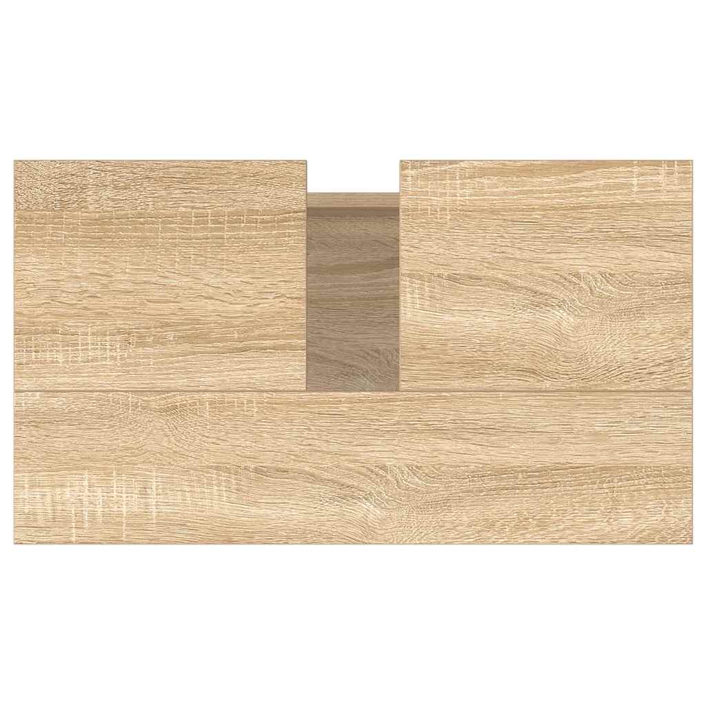 Badschrank Sonoma-Eiche 58x33x60 cm Holzwerkstoff