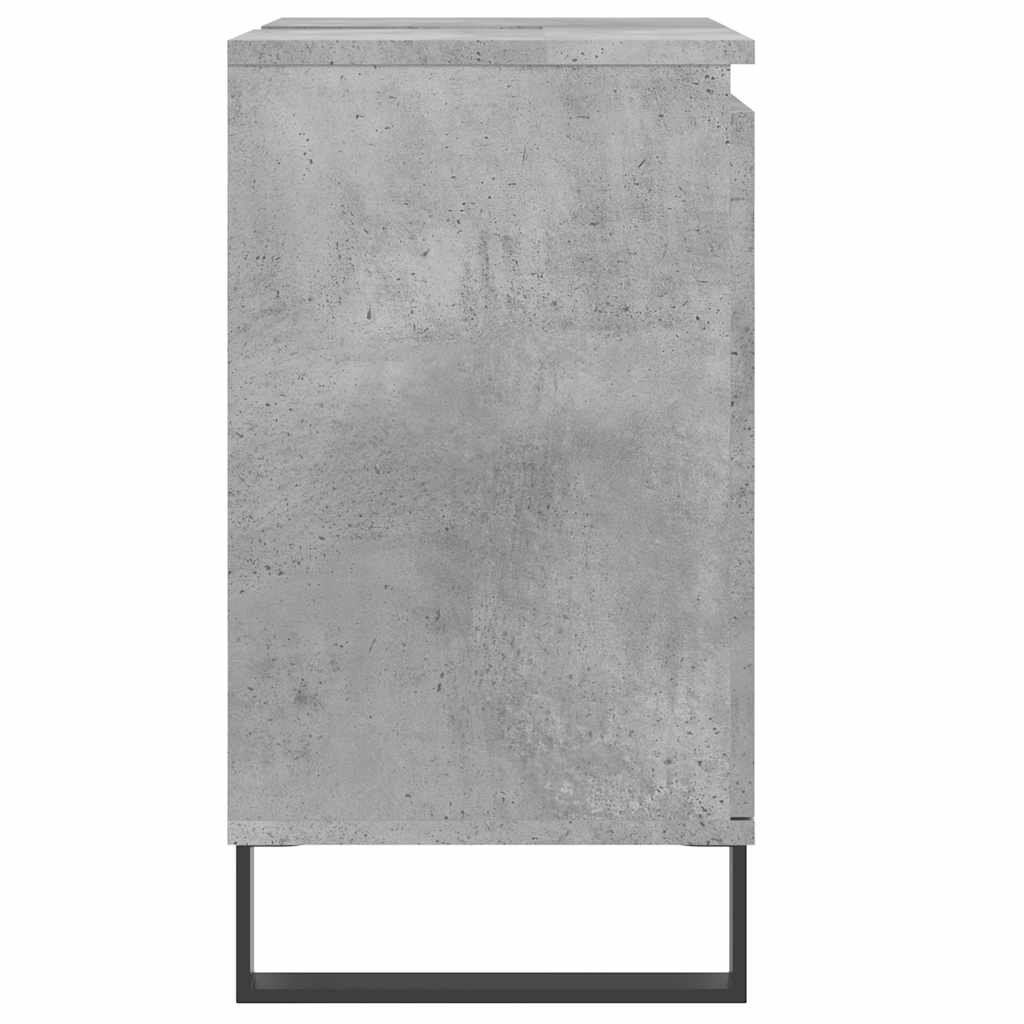 Bathroom cabinet concrete gray 58 x 33 x 60 cm made of wood