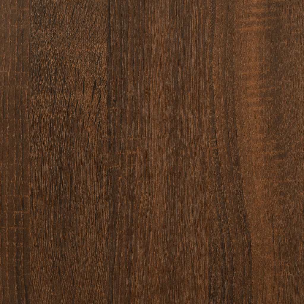 Bathroom Cabinet Brown Oak Look 58x33x60 cm Wood Material