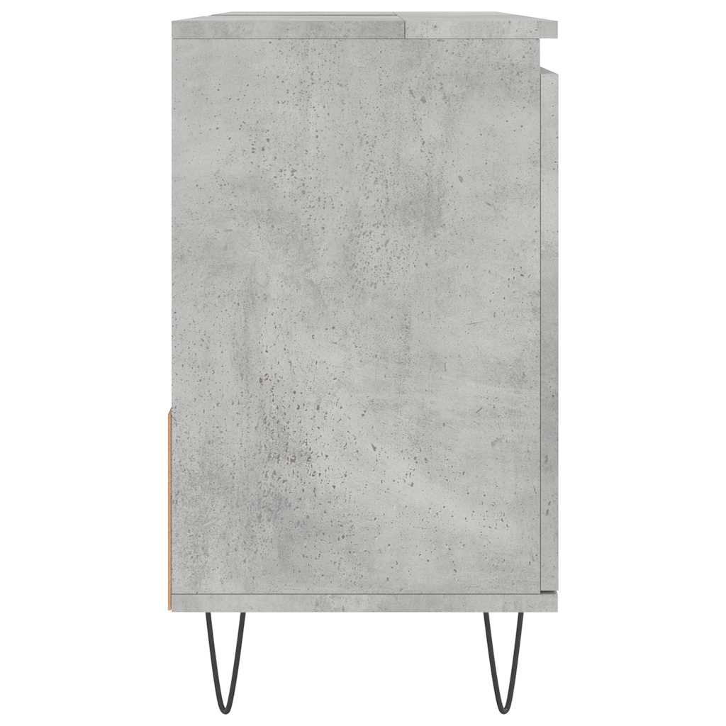 Bathroom cabinet concrete gray 65x33x60 cm made of wood material