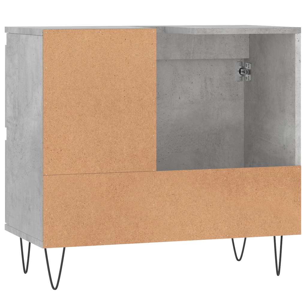 Bathroom cabinet concrete gray 65x33x60 cm made of wood material