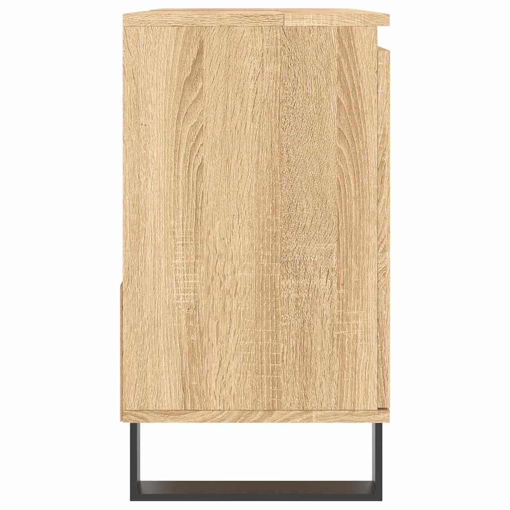 Bathroom Cabinet Sonoma Oak 65x33x60 cm Wood Material