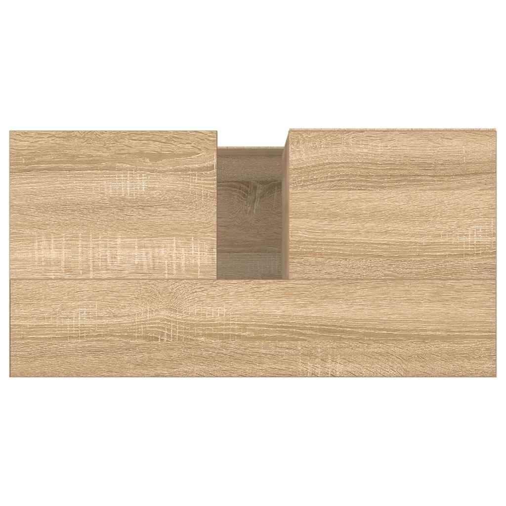 Badschrank Sonoma-Eiche 65x33x60 cm Holzwerkstoff