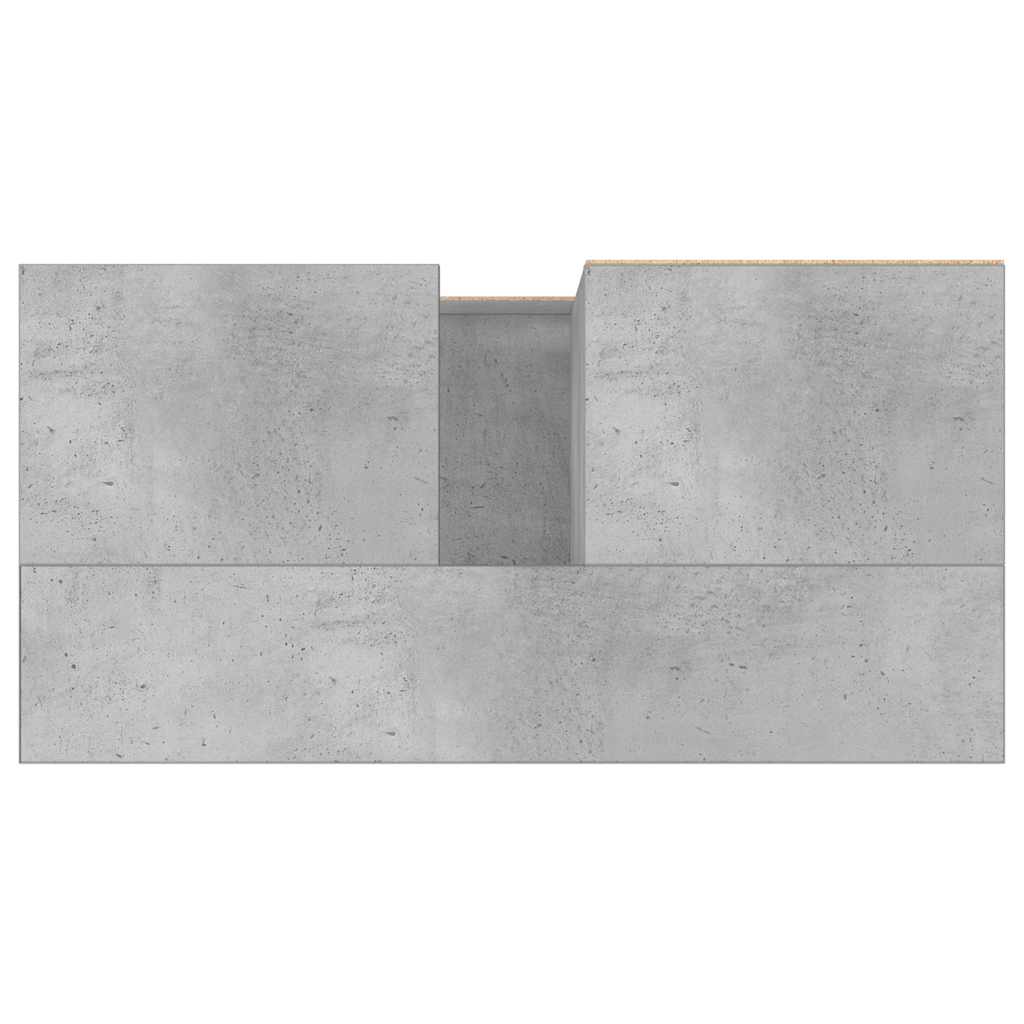 Bathroom cabinet concrete gray 65x33x60 cm made of wood material