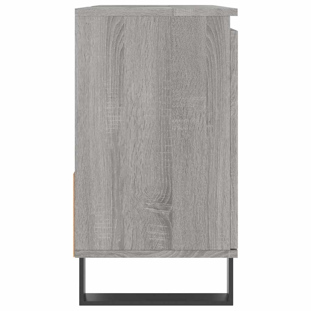 Bathroom cabinet gray Sonoma 65x33x60 cm made of wood