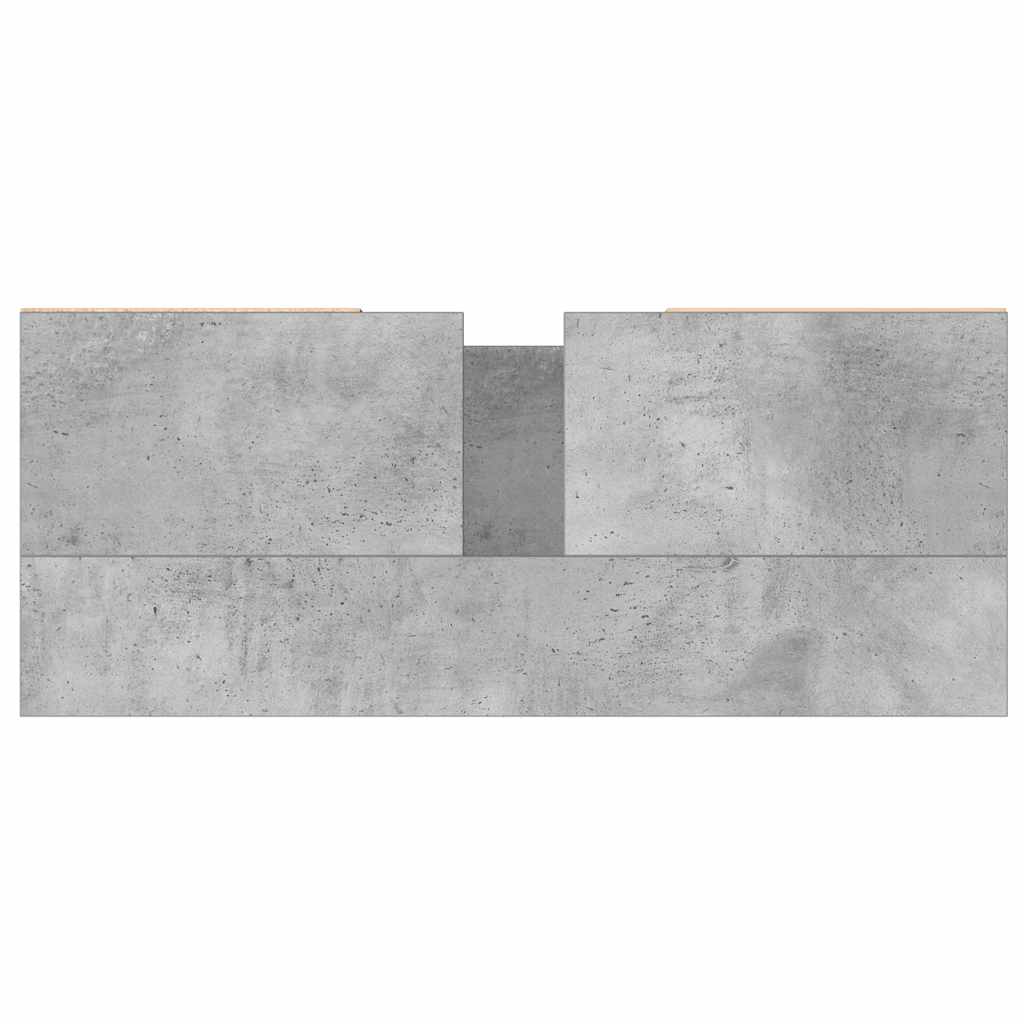 Bathroom cabinet concrete gray 80x33x60 cm made of wood