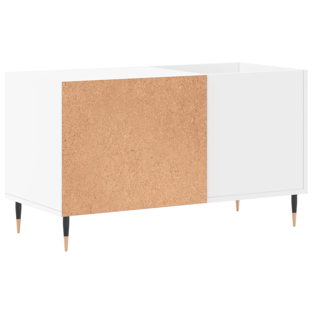 Record Cabinet White 85x38x48 cm Wood Material