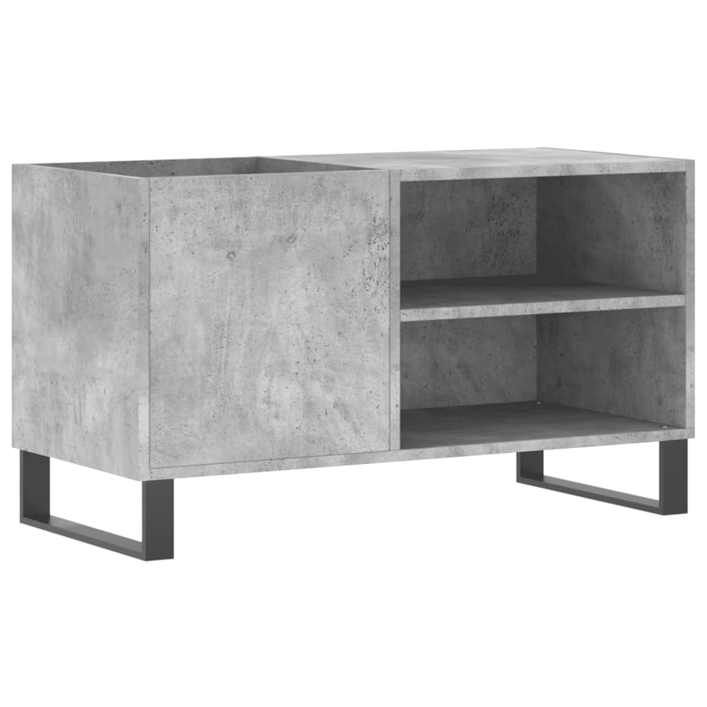 Record Cabinet Concrete Grey 85x38x48 cm Wood Material