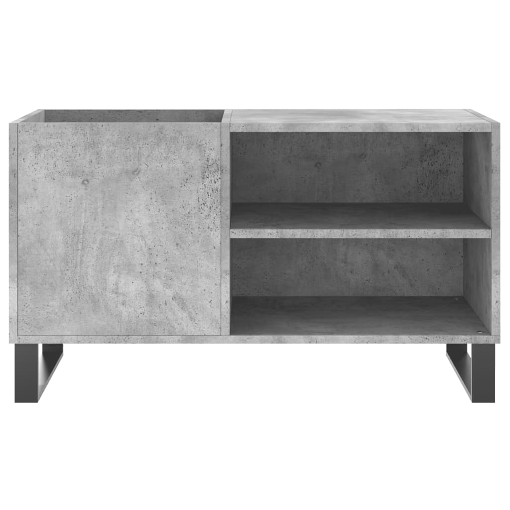 Record Cabinet Concrete Grey 85x38x48 cm Wood Material