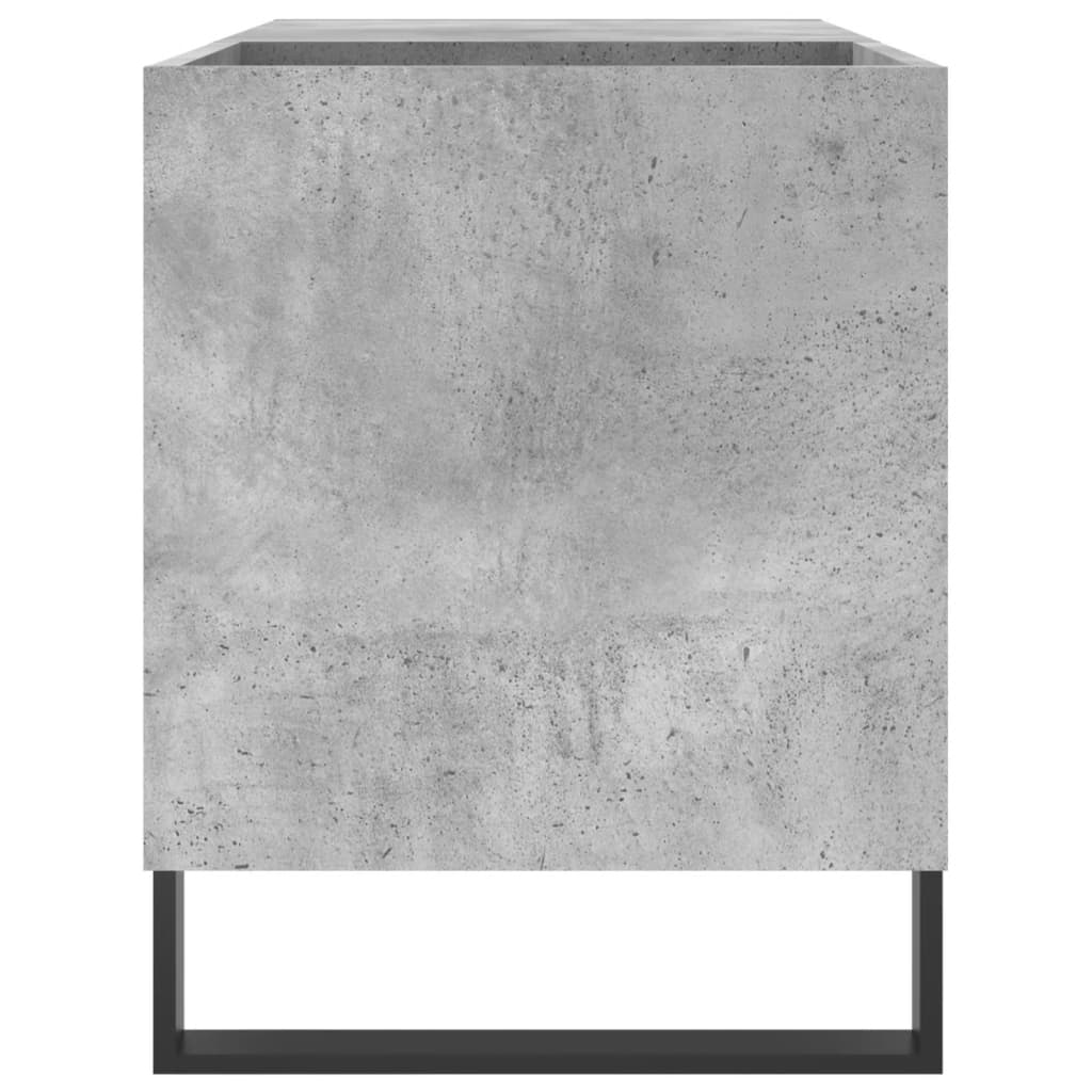 Record Cabinet Concrete Grey 85x38x48 cm Wood Material