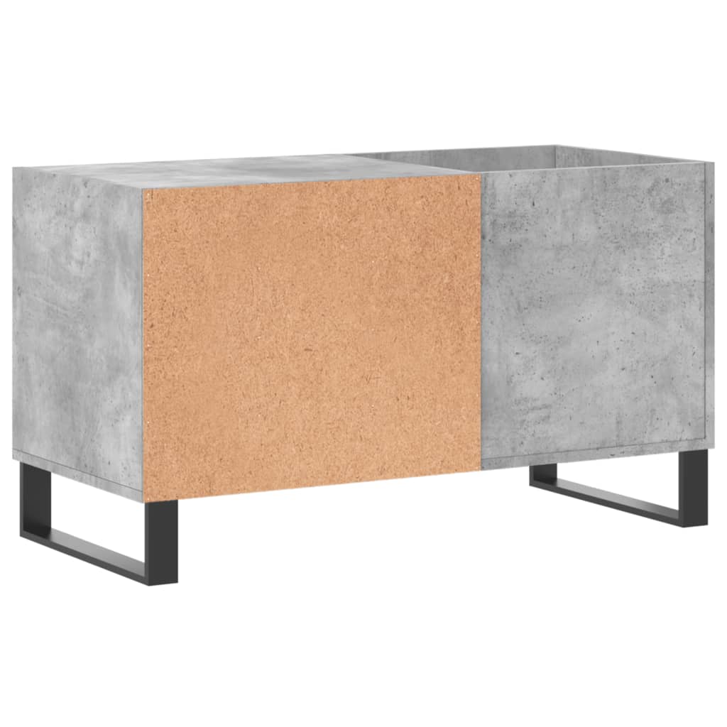 Record Cabinet Concrete Grey 85x38x48 cm Wood Material