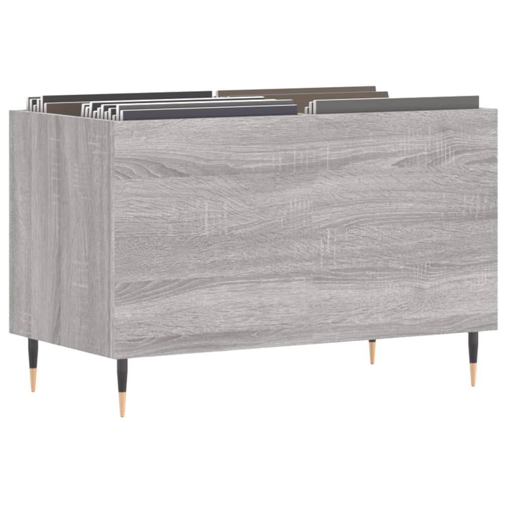 Record Cabinet Gray Sonoma 74.5x38x48 cm Wood Material