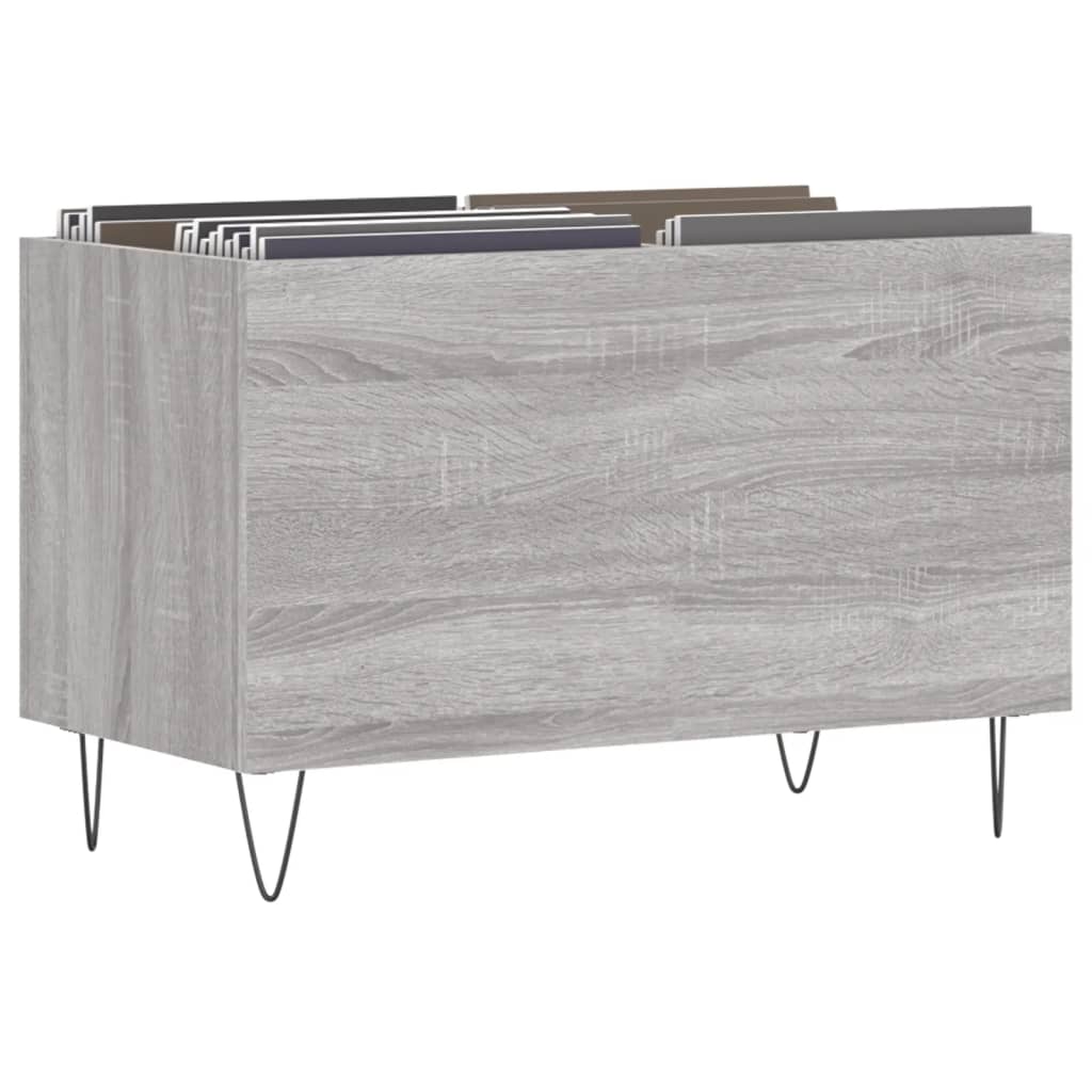 Plattenschrank Grau Sonoma 74,5x38x48 cm Holzwerkstoff