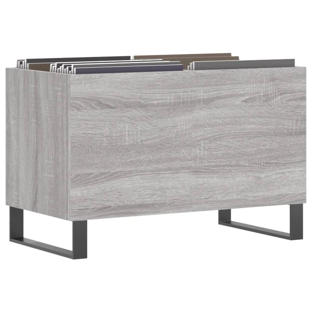 Plattenschrank Grau Sonoma 74,5x38x48 cm Holzwerkstoff