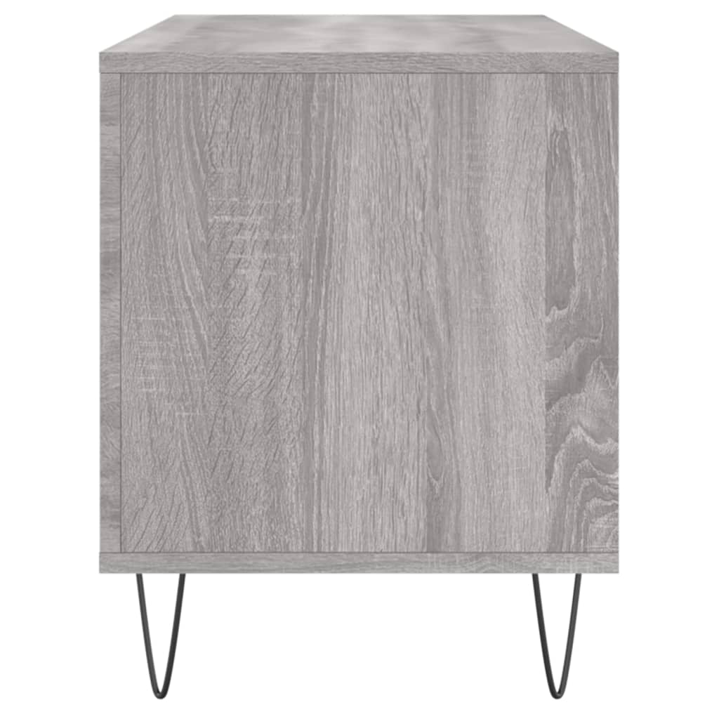 Record Cabinet Gray Sonoma 100x38x48 cm Wood Material