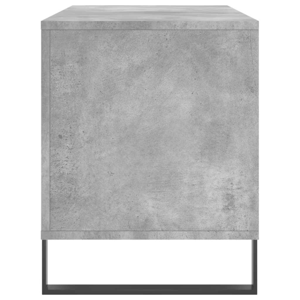 Record Cabinet Concrete Grey 100x38x48 cm Wood Material