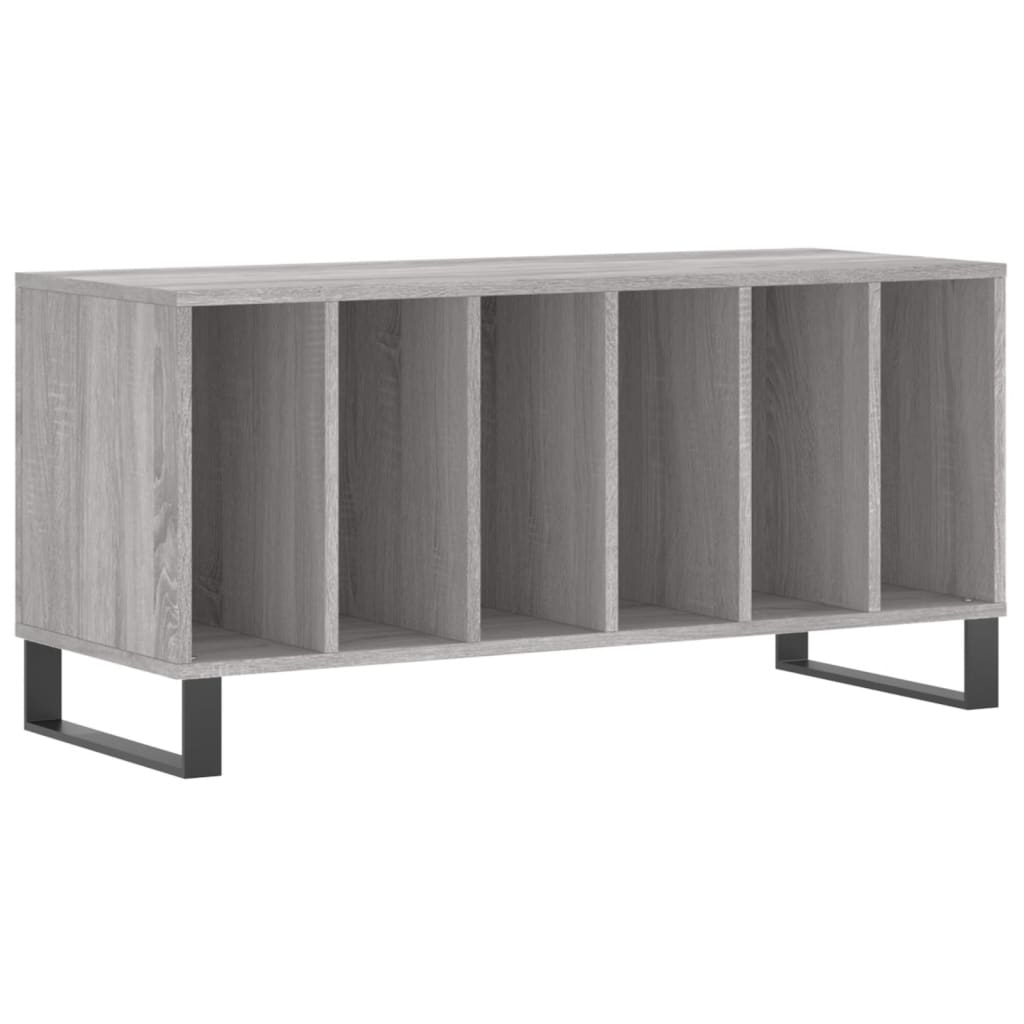 Record Cabinet Gray Sonoma 100x38x48 cm Wood Material