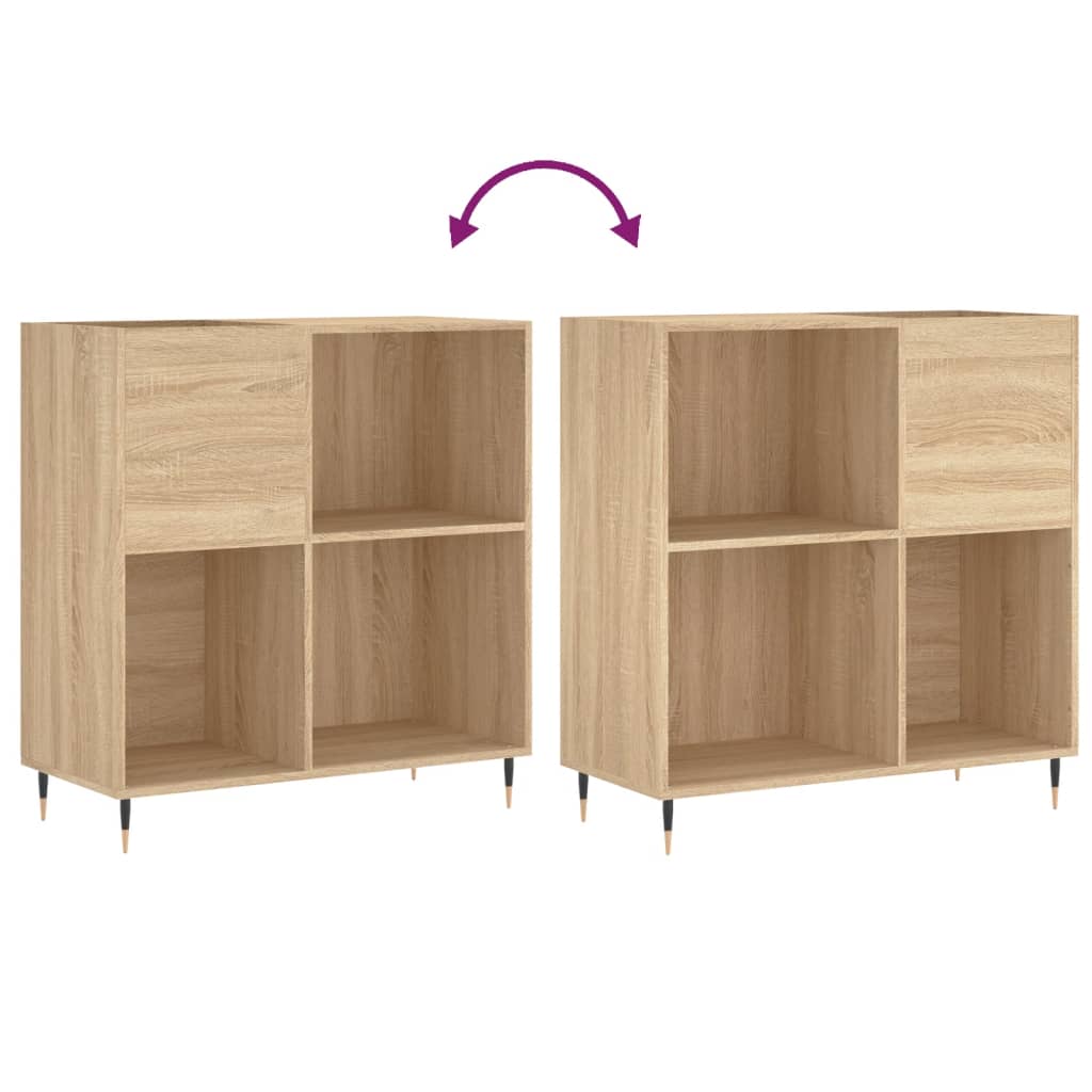 Record Cabinet Sonoma Oak 84.5x38x89 cm Wood Material