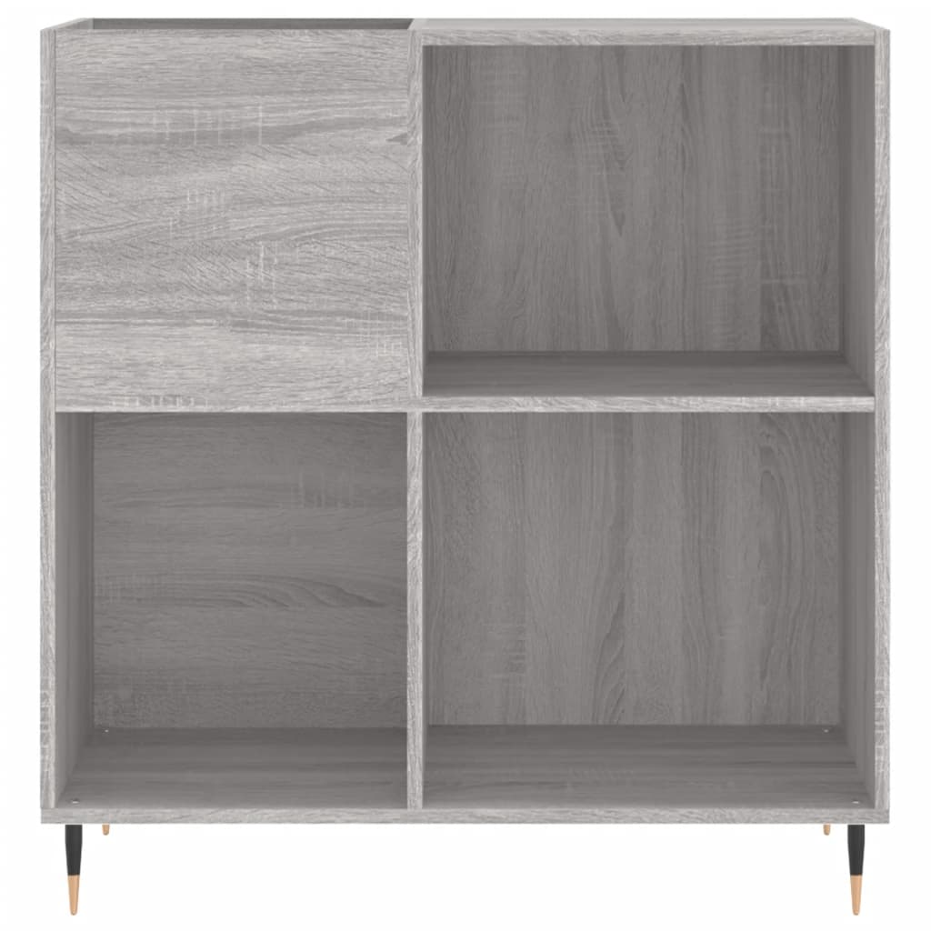 Plattenschrank Grau Sonoma 84,5x38x89 cm Holzwerkstoff