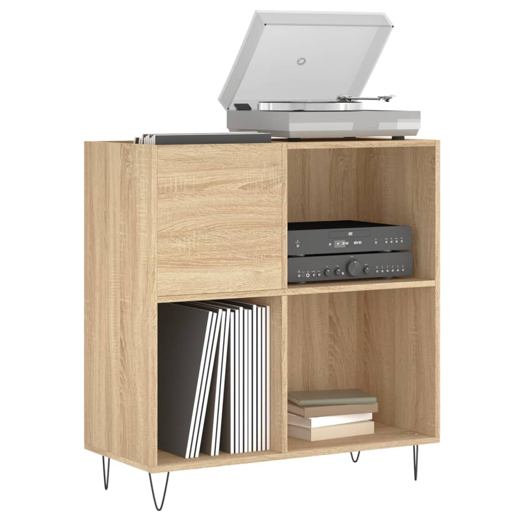 Record Cabinet Sonoma Oak 84.5x38x89 cm Wood Material