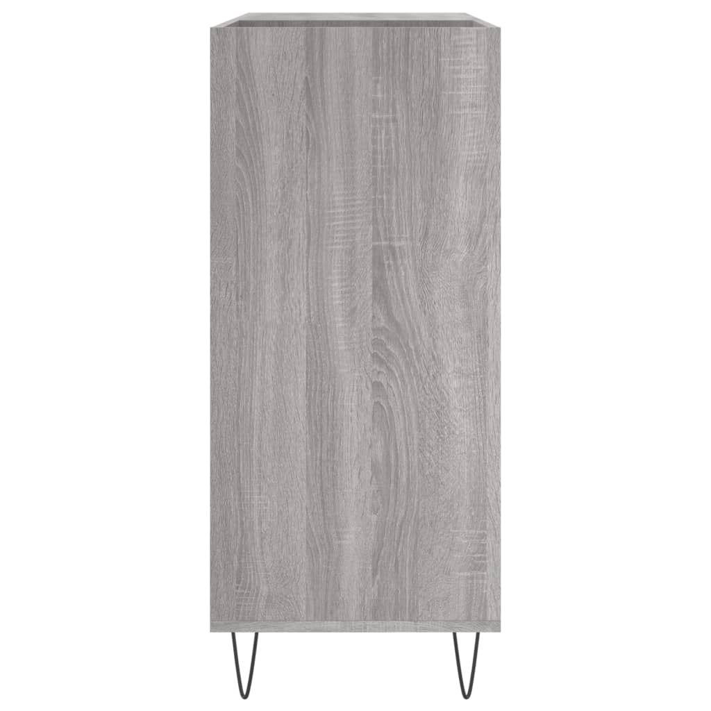 Plattenschrank Grau Sonoma 84,5x38x89 cm Holzwerkstoff