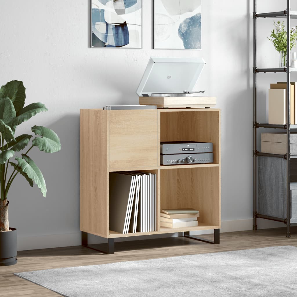 Record Cabinet Sonoma Oak 84.5x38x89 cm Wood Material