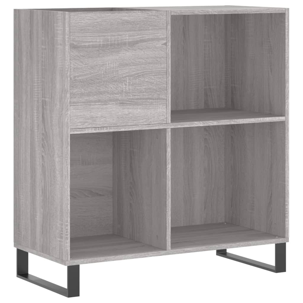 Plattenschrank Grau Sonoma 84,5x38x89 cm Holzwerkstoff