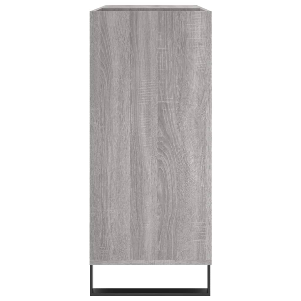 Record Cabinet Gray Sonoma 84.5x38x89 cm Wood Material