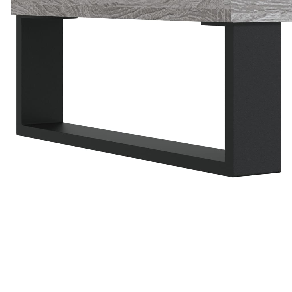 Record Cabinet Gray Sonoma 84.5x38x89 cm Wood Material