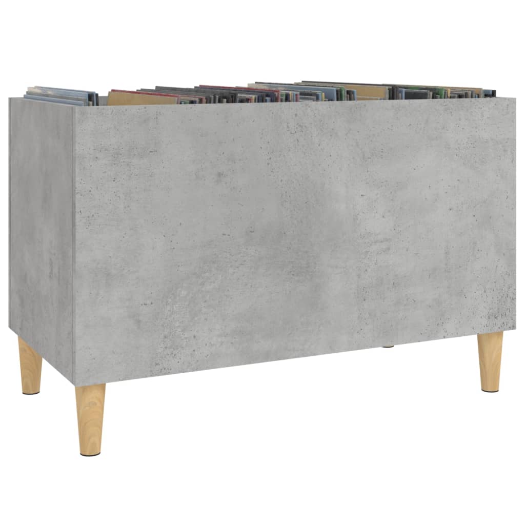 Record Cabinet Concrete Grey 74.5x38x48 cm Wood Material