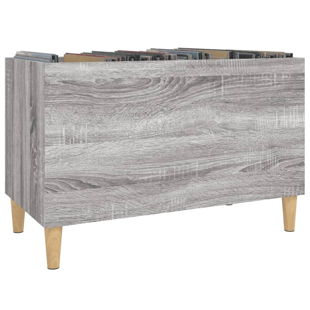 Record Cabinet Gray Sonoma 74.5x38x48 cm Wood Material