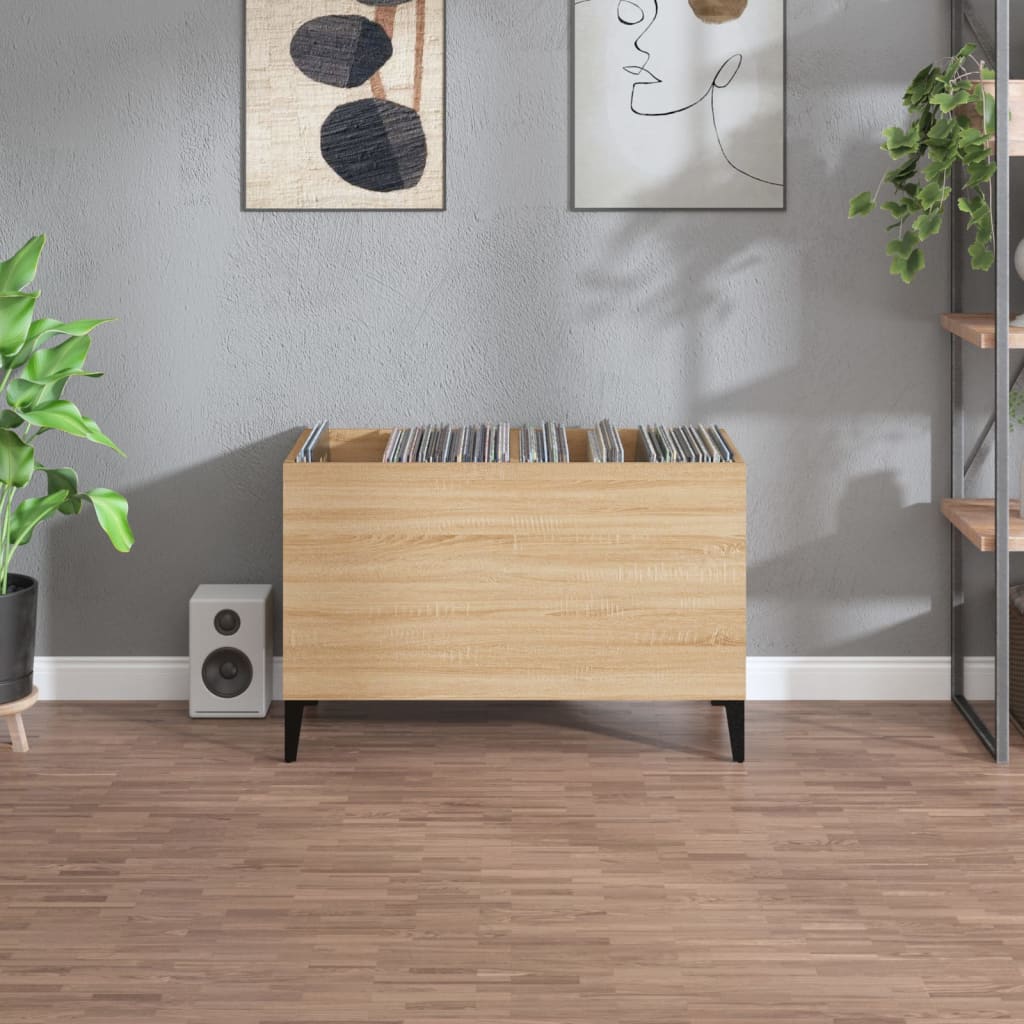 Record Cabinet Sonoma Oak 74.5x38x48 cm Wood Material