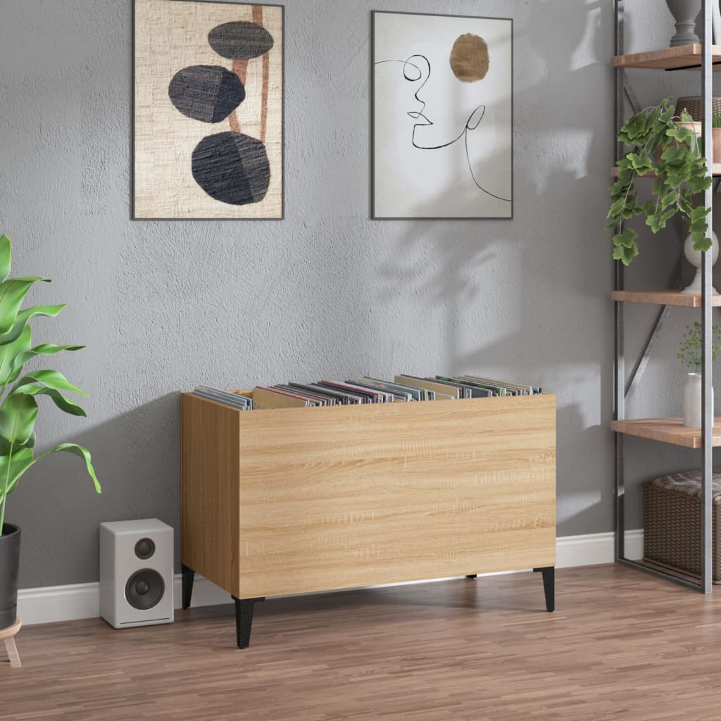 Record Cabinet Sonoma Oak 74.5x38x48 cm Wood Material