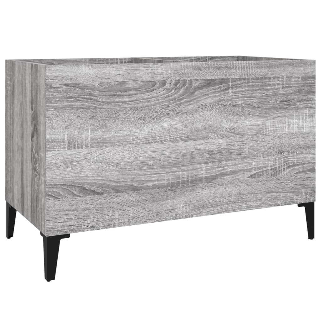 Record Cabinet Gray Sonoma 74.5x38x48 cm Wood Material