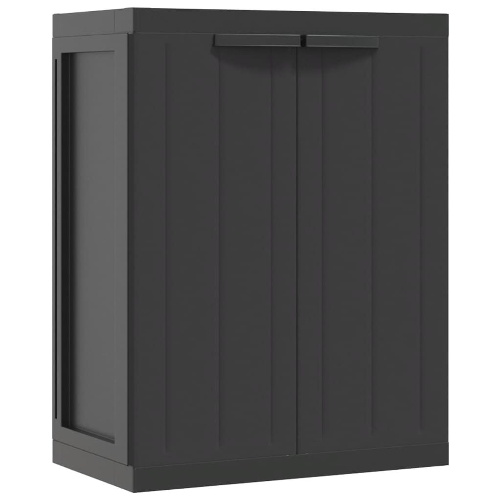 Garden Cabinet Black 65x37x85 cm PP