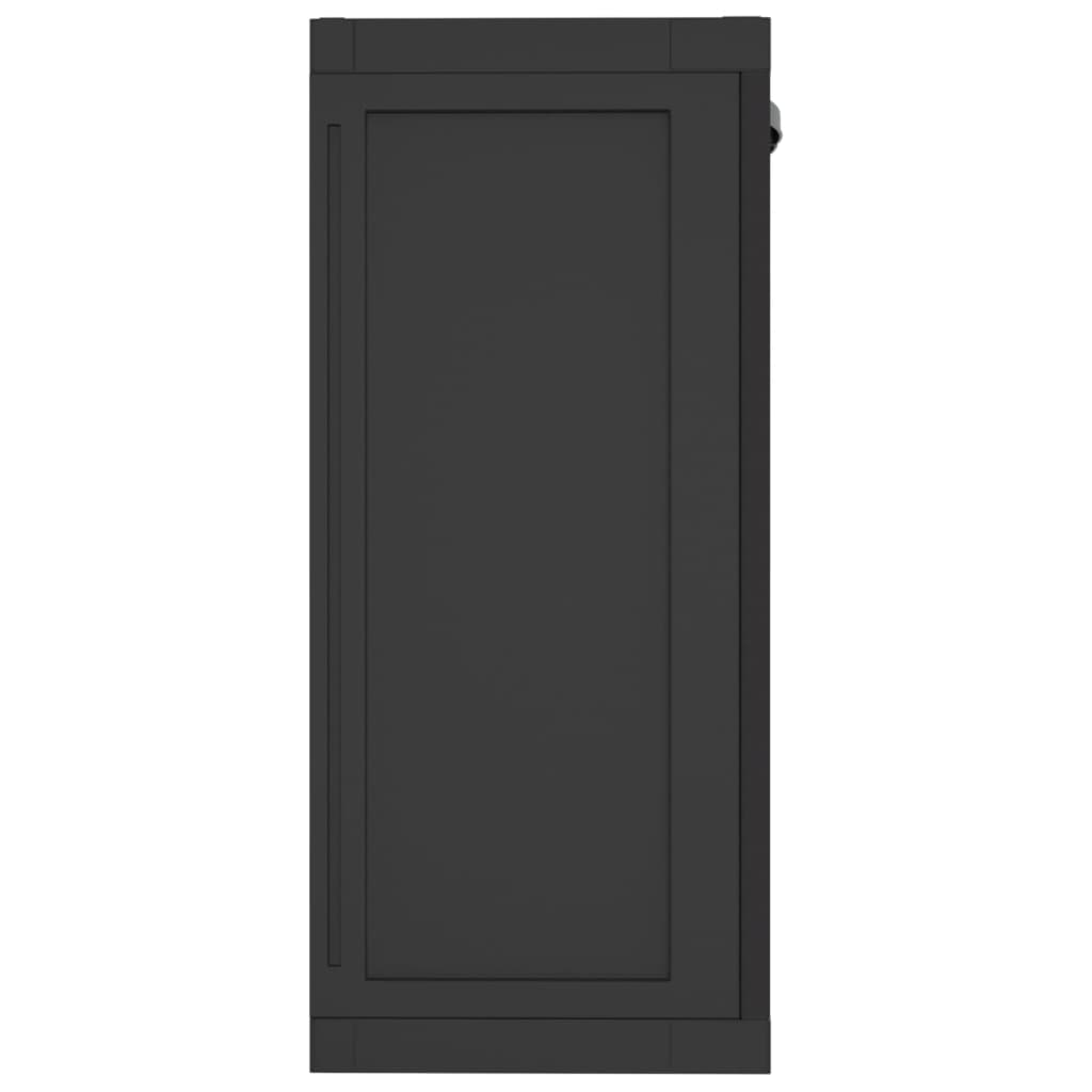 Garden Cabinet Black 65x37x85 cm PP