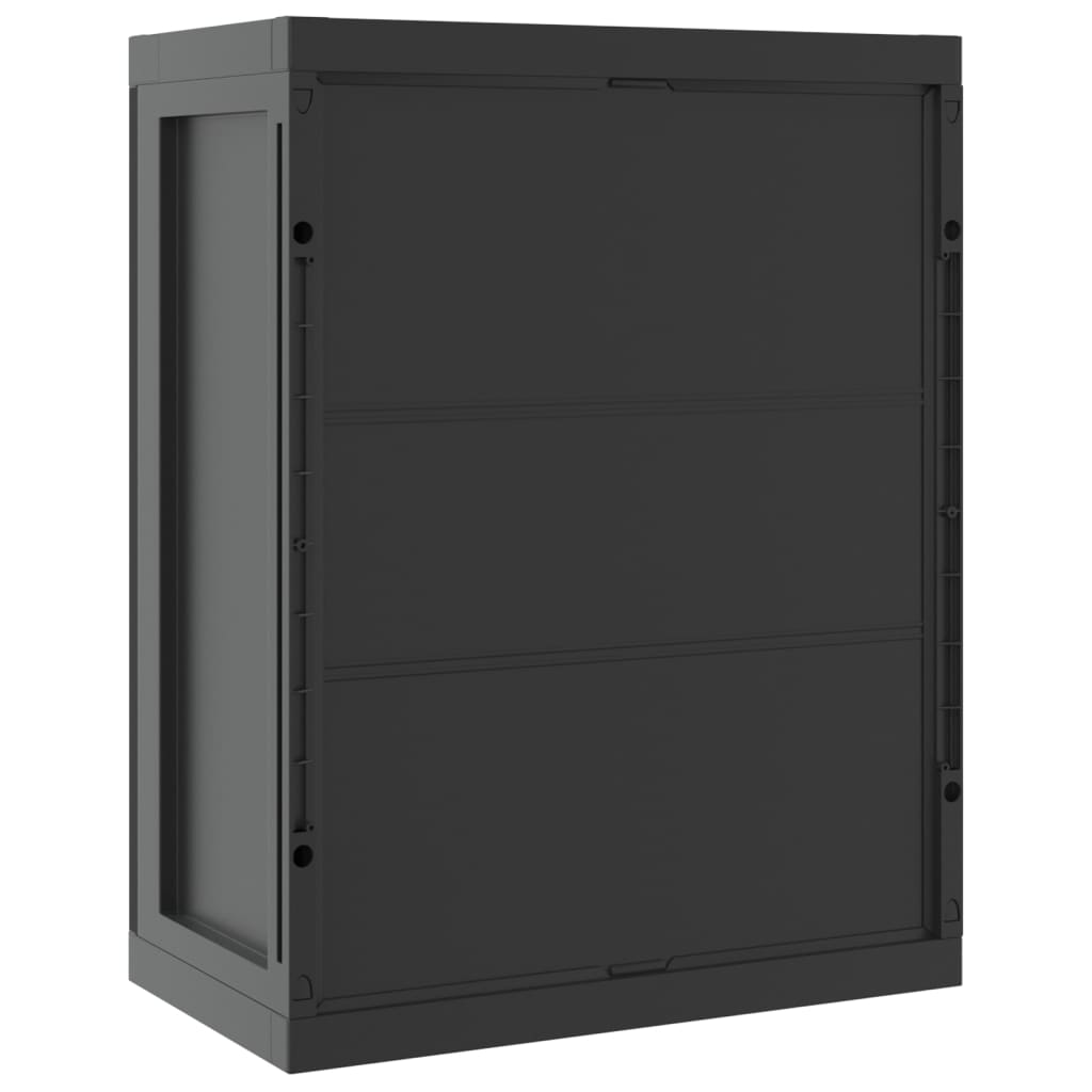 Gartenschrank Schwarz 65x37x85 cm PP