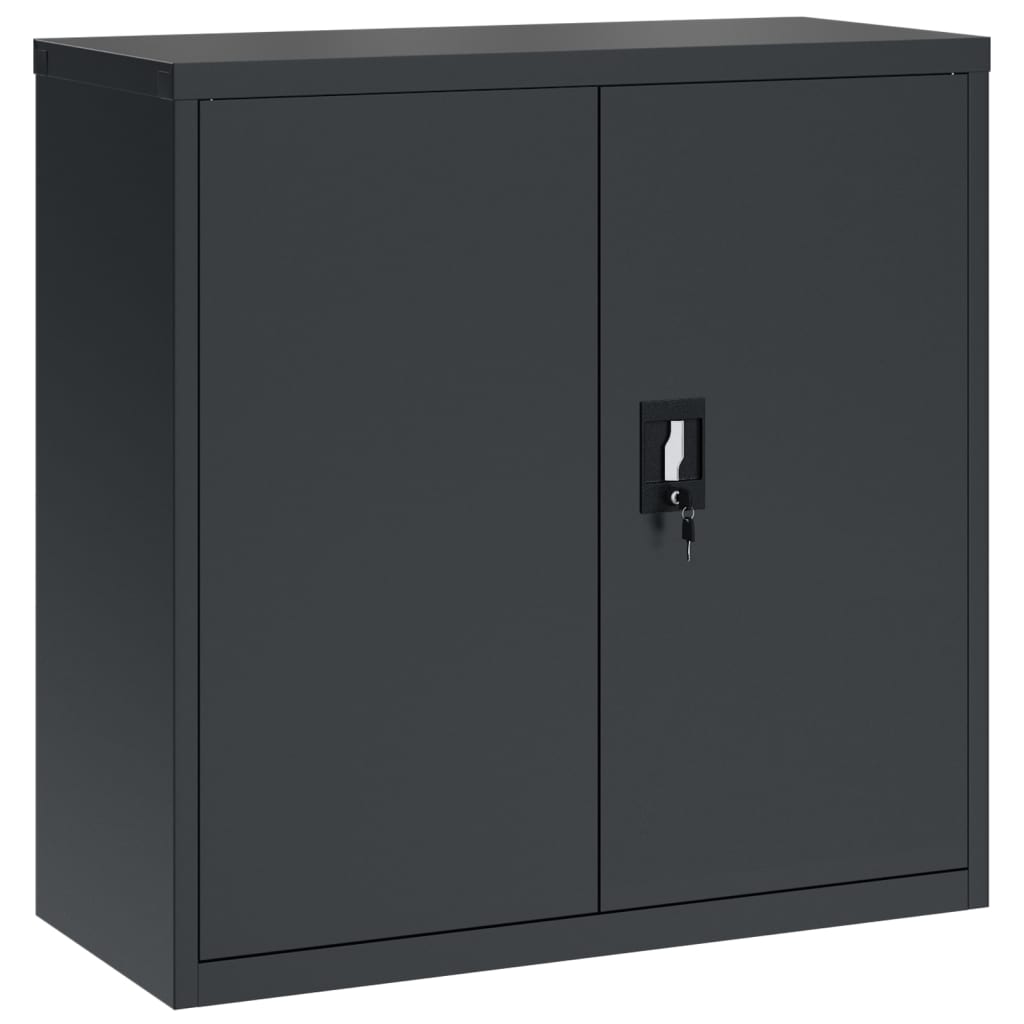 Aktenschrank Anthrazit 90x40x130 cm Stahl