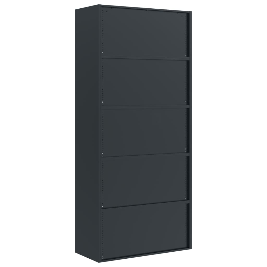 Aktenschrank Anthrazit 90x40x240 cm Stahl