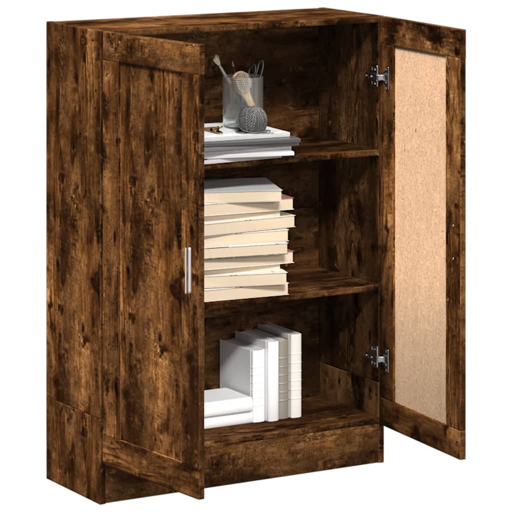 Bookcase Smoked Oak 82.5x30.5x115 cm Wood Material