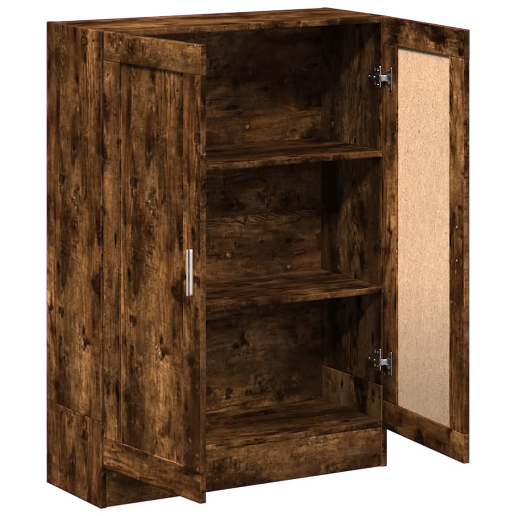 Bookcase Smoked Oak 82.5x30.5x115 cm Wood Material