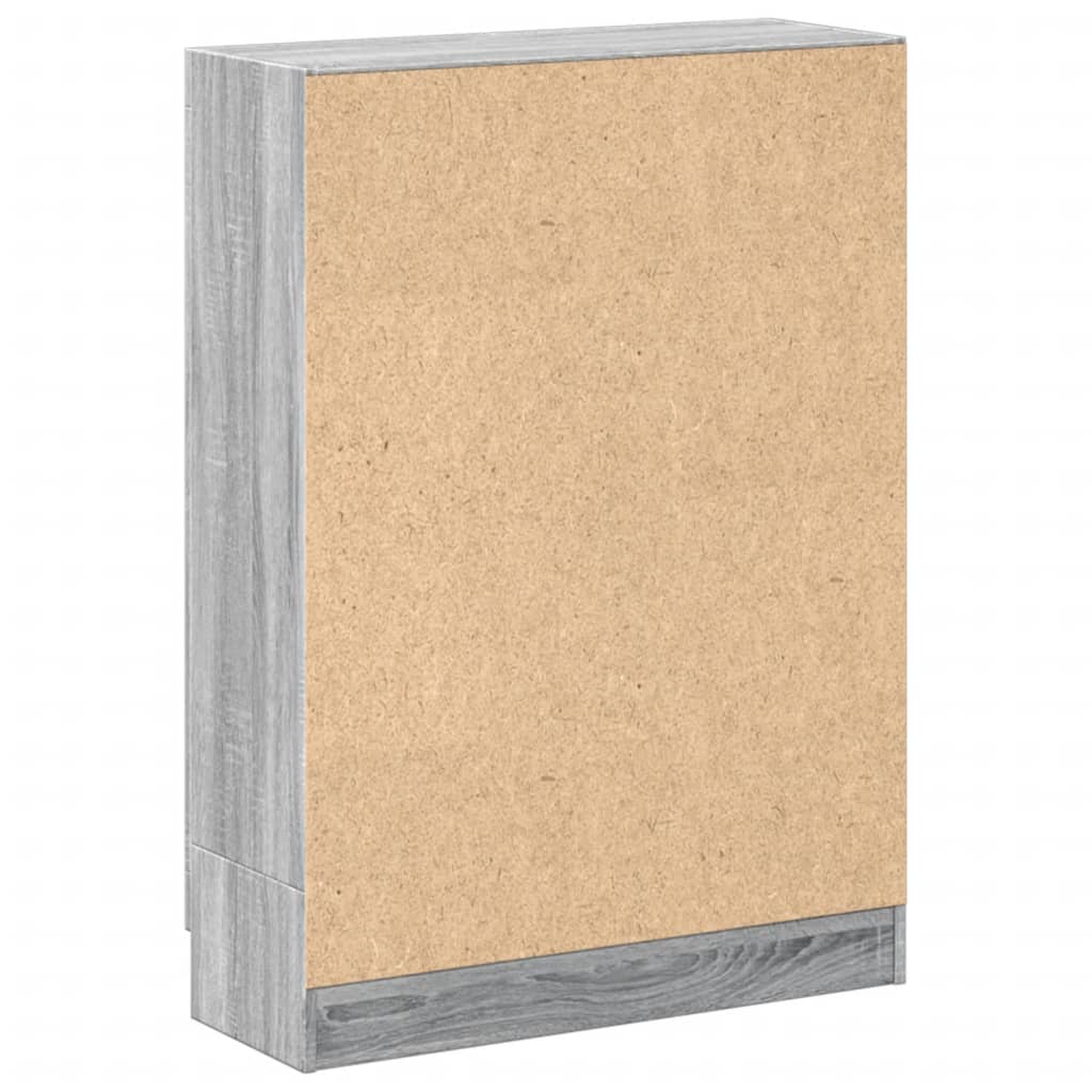 Bücherschrank Grau Sonoma 82,5x30,5x115 cm Holzwerkstoff