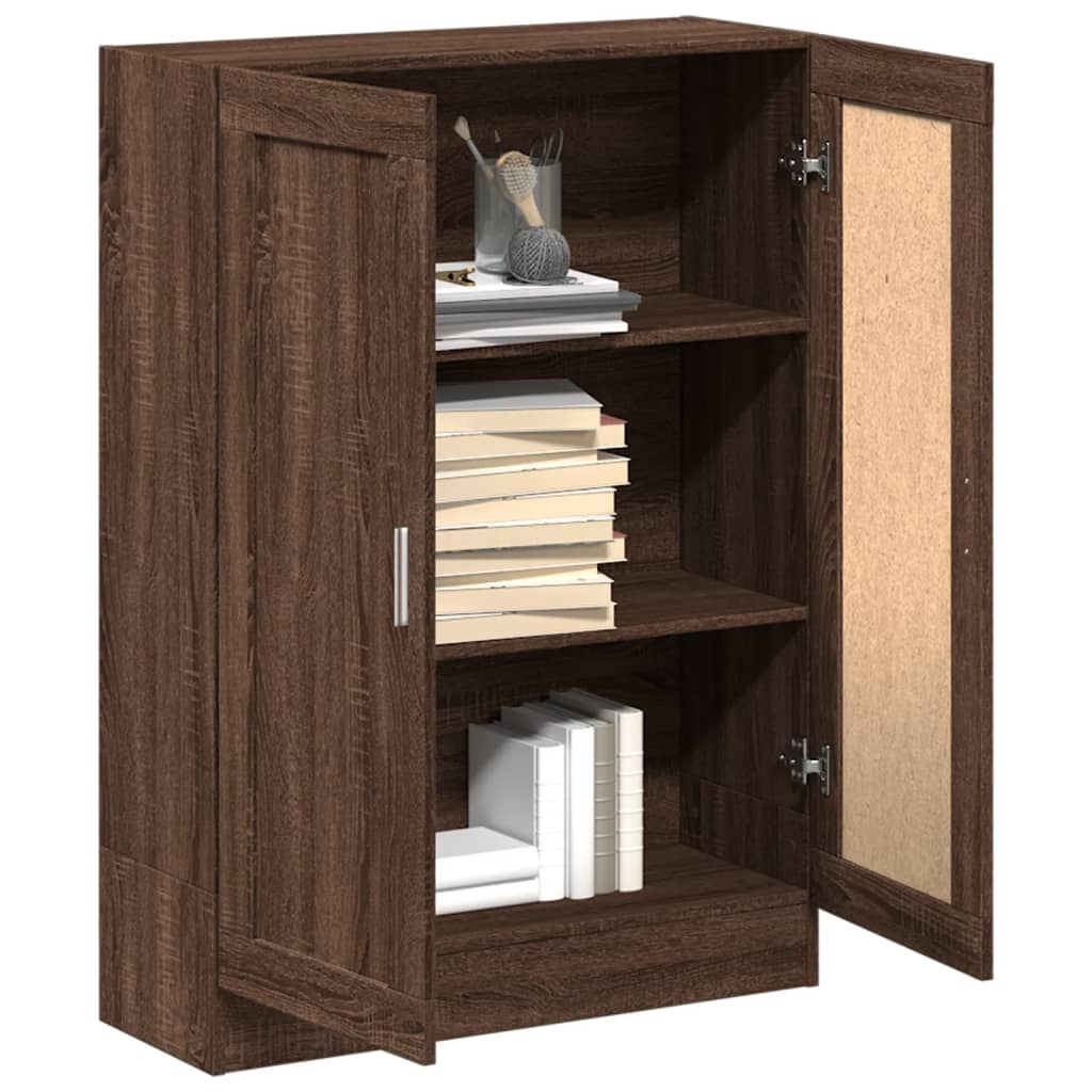 Bookcase Brown Oak Look 82.5x30.5x115 cm Wood Material