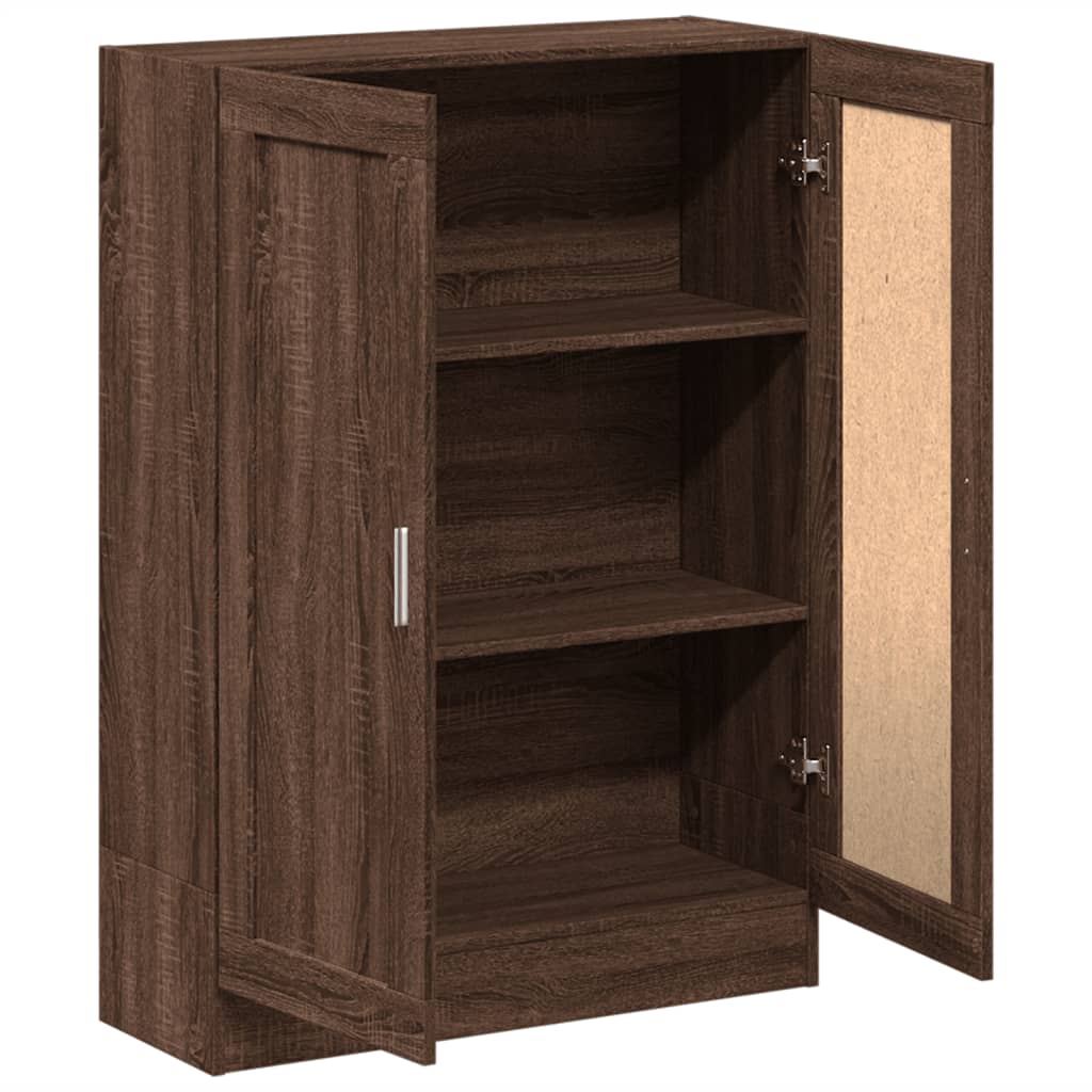 Bookcase Brown Oak Look 82.5x30.5x115 cm Wood Material