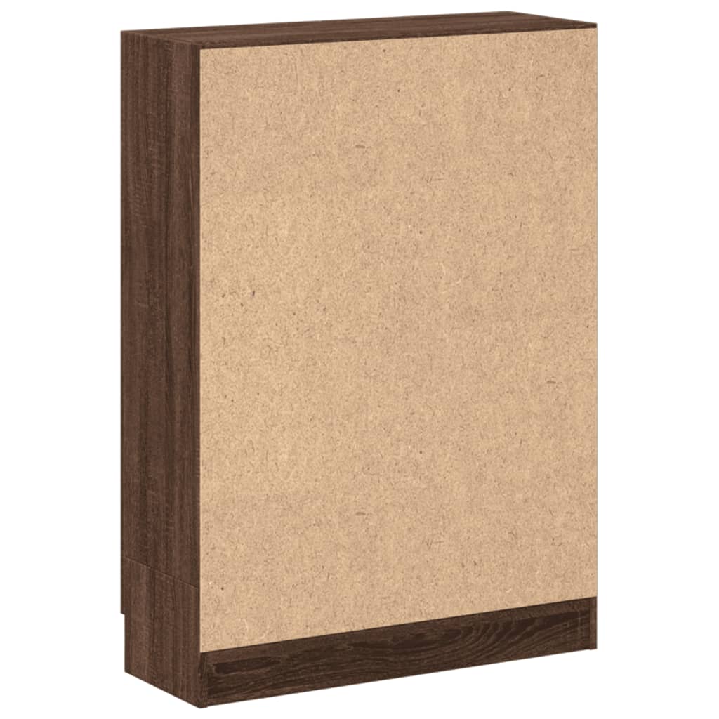 Bücherschrank Braun Eichen-Optik 82,5x30,5x115 cm Holzwerkstoff