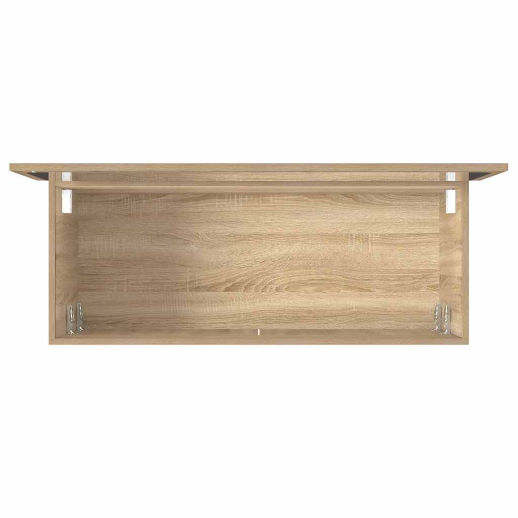 Badschrank mit Spiegel Sonoma-Eiche Holzwerkstoff