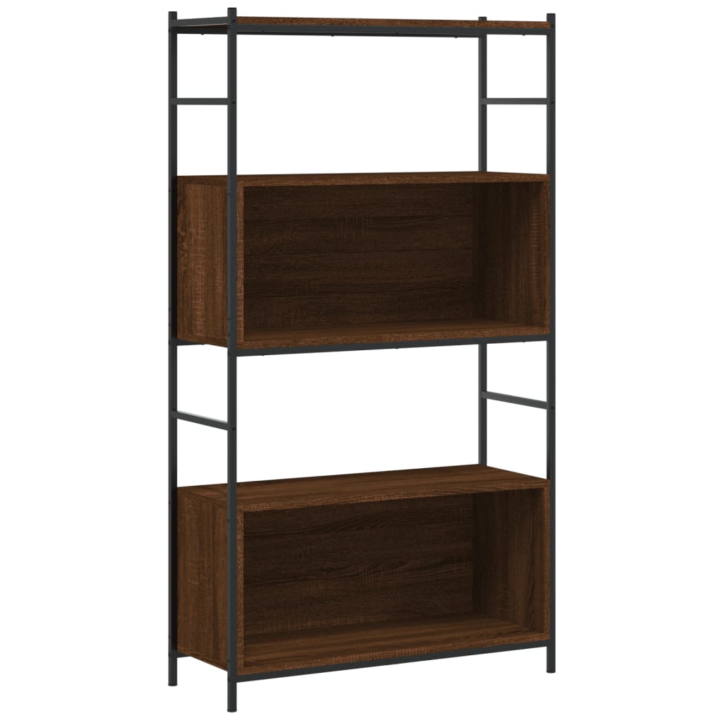 Bookshelf Brown Oak Look 80x30x145.5 cm Wood Material